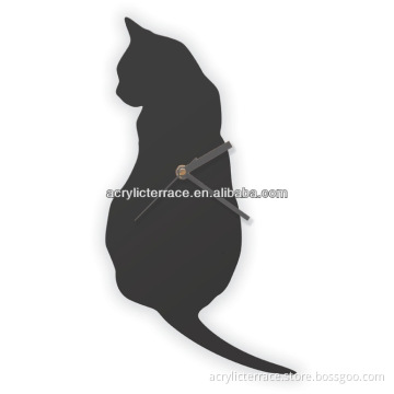 Acrylic Thinking Cat Wall Clock hg140307006B